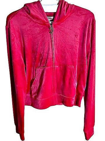Juicy Couture Classic Velour Zip-Up Hoodie Track Jacket (view 2)