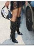 Akira Black Boots Size 10 - photo 3