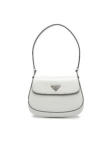 Prada Spazzolato Leather Cleo Flap Shoulder Bag (view 1)