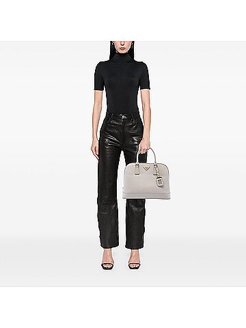 Prada Large Saffiano Lux Open Promenade Satchel (view 2)