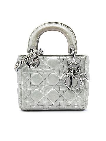 Dior Mini Iridescent Lambskin Cannage Lady Dior (view 1)