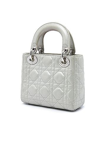 Dior Mini Iridescent Lambskin Cannage Lady Dior (view 2)