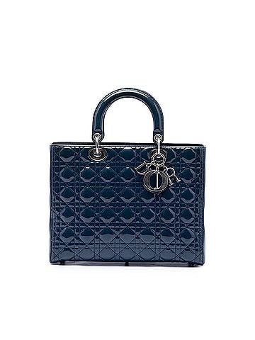 Dior Large Patent Cannage Lady Dior (view 1)