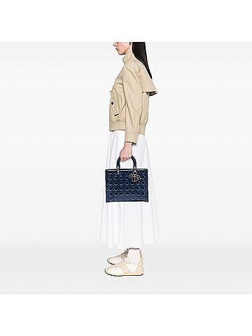 Dior Large Patent Cannage Lady Dior (view 2)
