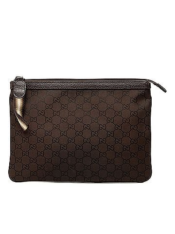Gucci GG Nylon Top Zip Clutch (view 1)