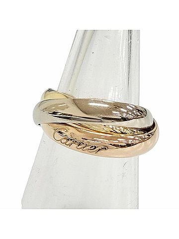 Cartier Cartier Trinity Classic MM Ring, 750 (YG, PG, WG) - Three-color ring in yellow gold, white and pink gold. Weight: 7.7g. Women's ring. (view 1)