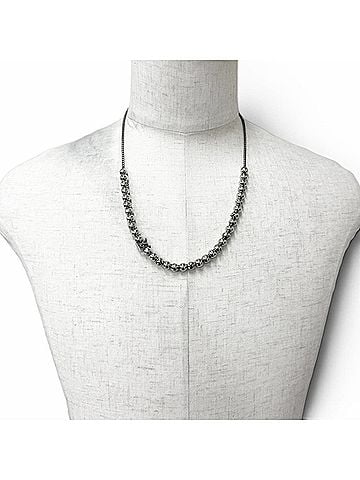 Louis Vuitton LOUIS VUITTON Louis Vuitton 2025 model M03335 Necklace - Damier Staple Ball Accessory Silver Made in Italy Men's (view 2)