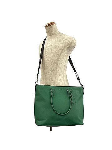 Coach COACH C2841 Beckett Business Tote, Smooth Calfskin, 2-Way Tote Bag (Crossbody/Handbag), Green, Men's (view 2)