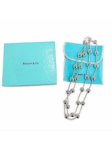 Tiffany & Co. TIFFANY&amp;Co. Tiffany HardWear Ball Chain Necklace, 925 Sterling Silver, Weight 52.6g, Women's, Comes with Box and Dust Bag. (view 2)
