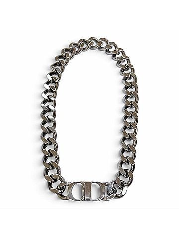 Dior Homme DIOR Homme N1574HOMMT Current Model CD ICON Chain Link Necklace Silver Men's and Women's Accessory with Box Dust Bag (view 1)