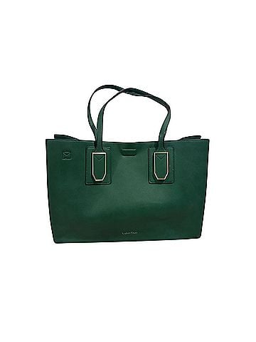 Calvin Klein Leather Tote (view 1)