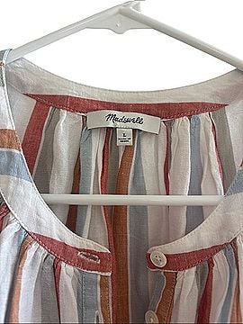 Madewell Sleeveless Button-Front Striped Camisole Sleeveless T-Shirt (view 2)