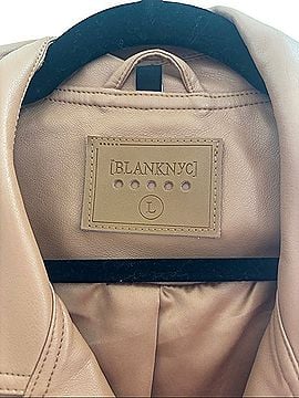 Blank NYC Cognac Leather Moto Jacket Jacket (view 2)