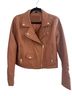 Blank NYC Cognac Leather Moto Jacket Jacket - photo 1