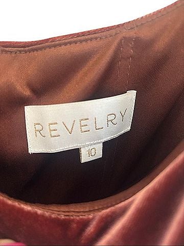 REVELRY Velvet Cowl Neck Bridesmaid Dress Cocktail Dress (view 2)