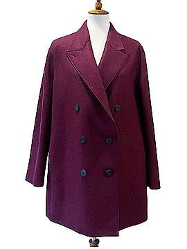 Harris Wharf London Slouchy Pressed Wool Peacoat Coat (view 1)