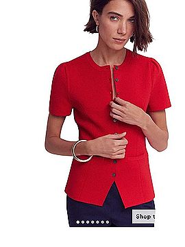 Boden Short-Sleeve Button Cardigan Cardigan (view 1)