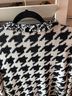 St. John Houndstooth Black White Cardigan Size 16 - photo 5