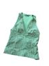 Zara Stripes Green Sleeveless Top Size M - photo 1
