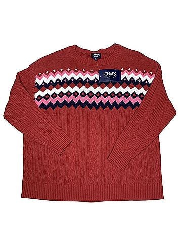 Chaps Cable Intarsia Pullover Sweater (view 1)