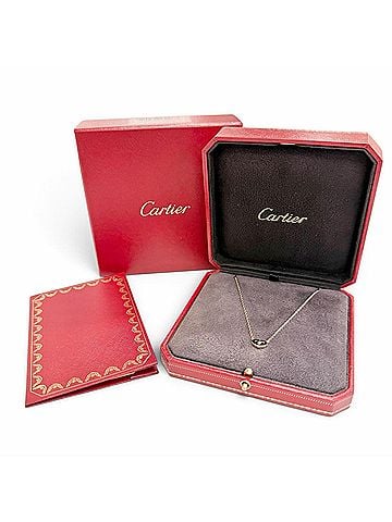 Cartier Cartier B3040400 750 C Heart 1P Diamond Necklace, 18K Pink Gold (PG), Weight 4.2g, Women's, with Box. (view 2)