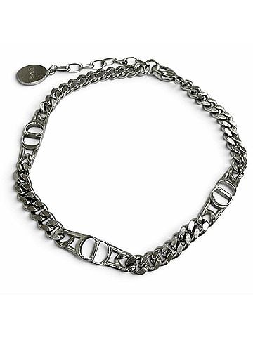 Dior Homme DIOR Homme B2162HOMST AG925 CD Icon Chain Link Bracelet, Silver, Weight 11.1g, Men's/Women's (view 1)