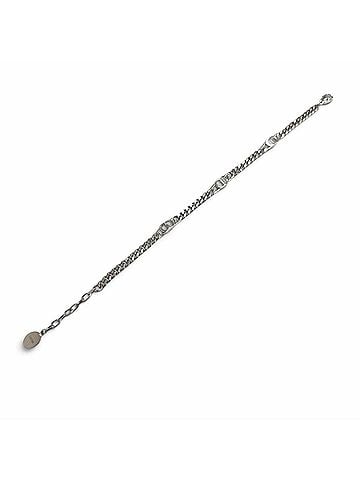 Dior Homme DIOR Homme B2162HOMST AG925 CD Icon Chain Link Bracelet, Silver, Weight 11.1g, Men's/Women's (view 2)