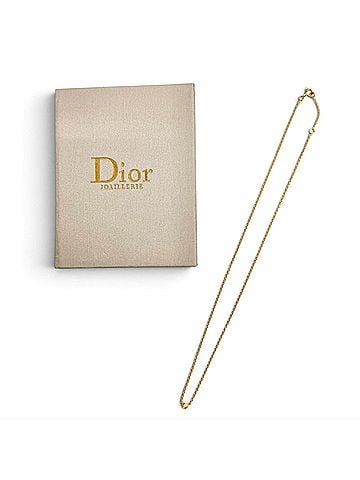 Christian Dior Christian Dior MIM95001 Mimi Oui 1P Diamond Necklace Pendant Accessory 750 (YG) 18K Yellow Gold Weight 2.7g Women's (view 2)
