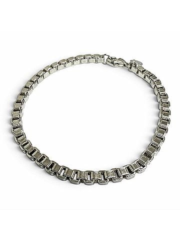 Tiffany & Co. TIFFANY&amp;Co. Tiffany Venetian SV925 Chain Bracelet, Silver, Weight 17g, Men's/Women's, Comes with Storage Bag (view 1)
