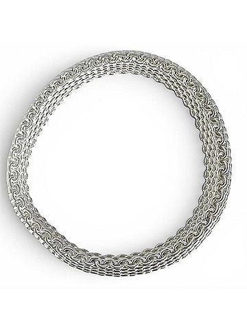 Tiffany & Co. TIFFANY&amp;Co. Tiffany Somerset 925 Mesh Accessory Bracelet Bangle Silver Weight 58.6g Women's (view 2)