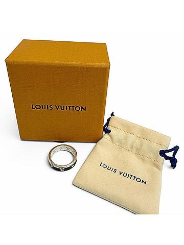 Louis Vuitton LOUIS VUITTON M1534S Ring - LV Spike AG925 (2025 model) Current model, Black/Silver, Size S, Made in Italy, Weight 6.9g, Men's, Comes with Box and Dust Bag. (view 2)