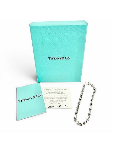 Tiffany & Co. TIFFANY&amp;Co. Tiffany HardWear Microlink Bracelet, AG925 Sterling Silver, Current Model, Made in Italy, Weight 6.3g, Women's, Comes with Box (view 2)