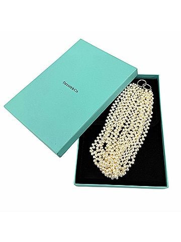 Tiffany & Co. TIFFANY&amp;Co. Tiffany &amp; Co. Paloma Picasso Pearl 925 Torsade 8-Strand Necklace, Ivory, Weight 195.5g, Women's, Comes with Box and Dust Bag (view 2)