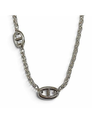 Hermès HERMES (Hermes) 2023 model AG925 Chaine d'Ancre Farandole Long Necklace, Silver, Made in Italy, Weight 135.4g, Women's (view 1)
