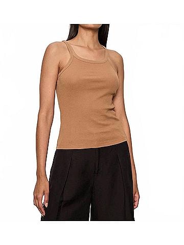 Sanctuary Sprinter Rib Tank in Toasted Coconut (view 2)