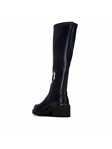 XTI Women's Tall Stretch Boots in Black (view 2)