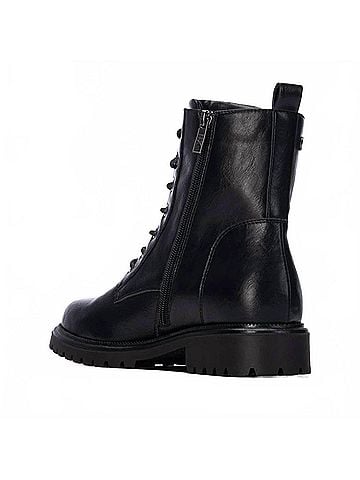 XTI Women's Casual Combat Booties in Black (view 2)
