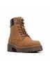 Refresh Solid Brown Women's Combat Ankle Booties in Panama Size 9 - photo 3