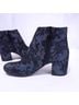 Francesca's Floral Black Blue Ankle Boots Size 7 1/2 - photo 12