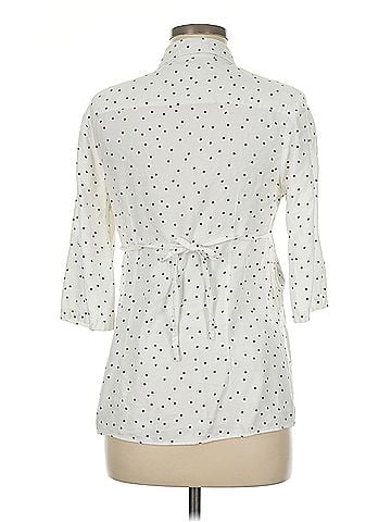 Isabella Oliver Isabella Oliver 3/4 Sleeve Button Down Shirt (view 2)
