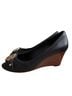 Tory Burch Black Wedges Size 7 1/2 - photo 4