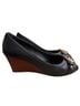 Tory Burch Black Wedges Size 7 1/2 - photo 3