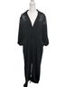 Fehaute Elegant Black Long-Sleeve Jumpsuit with Notch Collar Jacket - photo 1