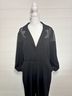 Fehaute Elegant Black Long-Sleeve Jumpsuit with Notch Collar Jacket - photo 5