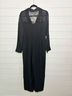 Fehaute Elegant Black Long-Sleeve Jumpsuit with Notch Collar Jacket - photo 4