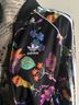 Adidas Floral Black Multi Color Jacket Size XS - photo 4