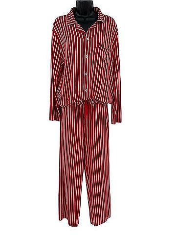 Hanna Andersson Adult Striped Button Front Pajama Set Casual Pants (view 1)