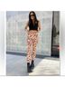 SPANX Animal Print Brown White Casual Pants Size M - photo 7