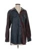 Peter Som Color Block Brown Peter Som Long Sleeve Button Down Shirt Size 4 - photo 1