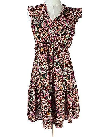 J.Crew Floral Ruffle Fit &amp; Flare Mini Dress Casual Dress (view 1)